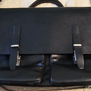 inTEMPO" Italian leather briefcase